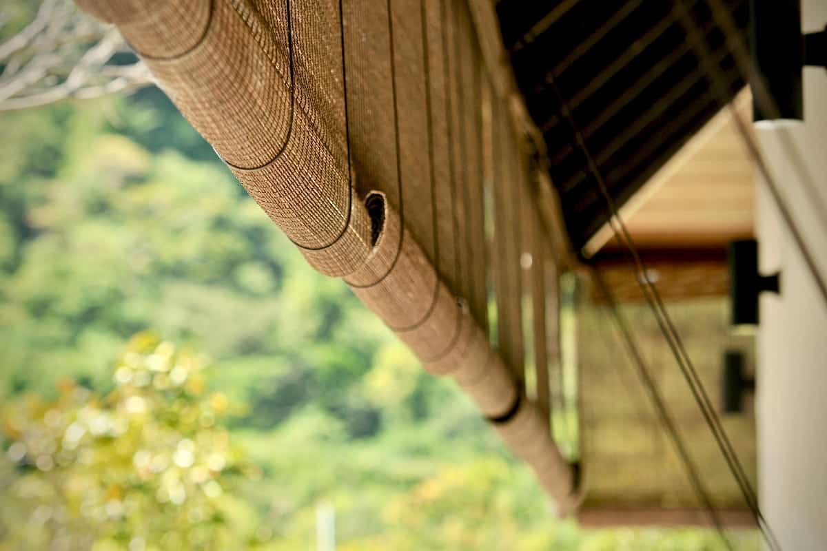 Bamboo blinds asian traditional home decoration