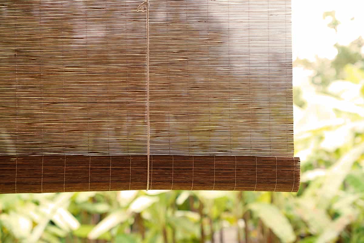 Bamboo blinds  traditional home decoration