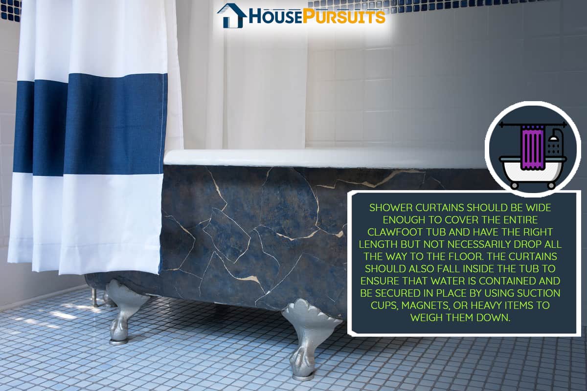 Clawfoot Bathtub with Platinum Claw Feet, How To Hang A Shower Curtain Around A Clawfoot Tub?