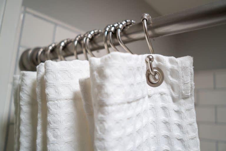 Decorative luxurious shower curtain on hooks, X Ways To Hang Shower Curtains (With Pictures)