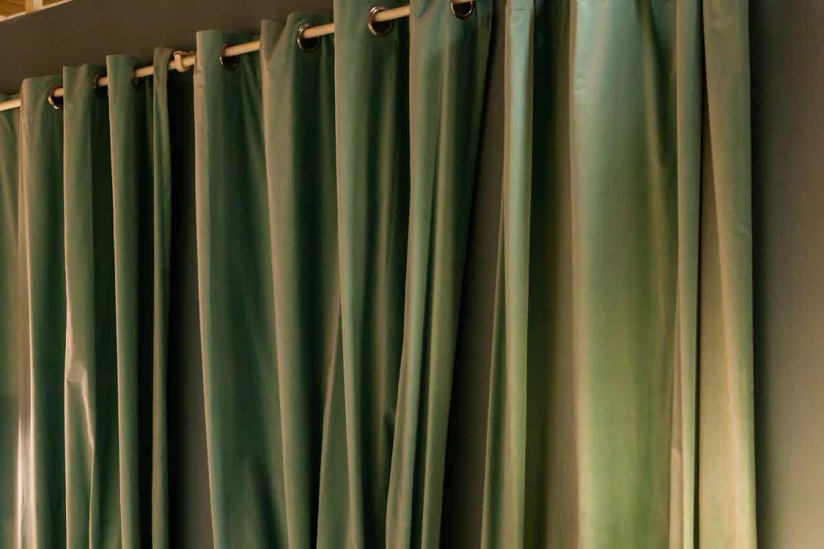 Green curtain background

