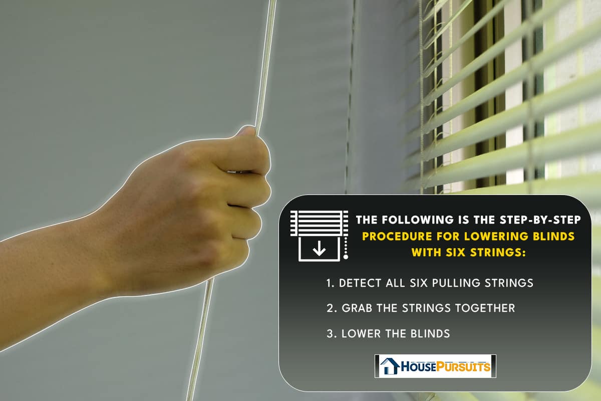 Folding plastic sun blinds, How To Lower Blinds With 6 Strings
