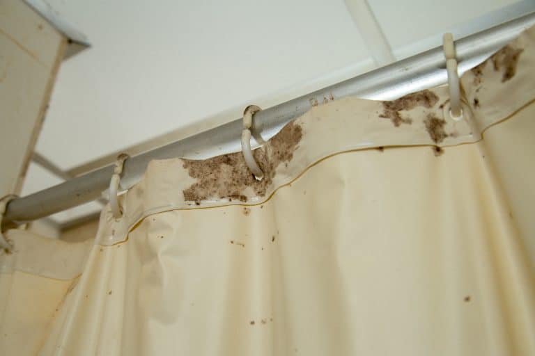 A molded plastic curtains, How To Remove Hard Water Stains From Shower Curtains