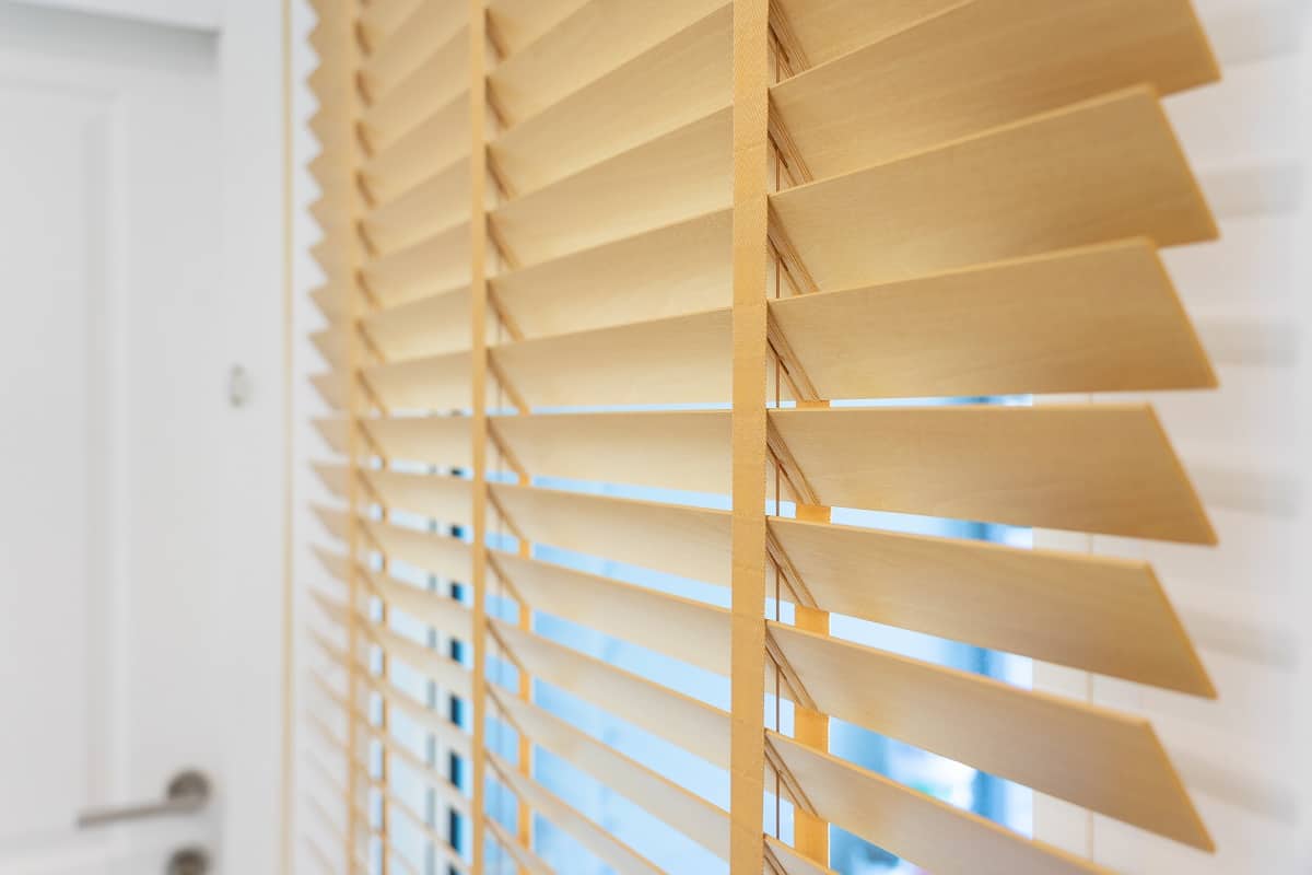 Pattern of the wooden shutters blinds