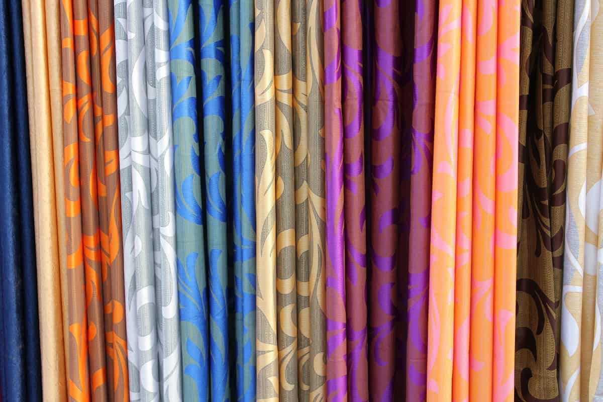 What Are The Best Colors For Curtains - Interesting background of colored curtains.