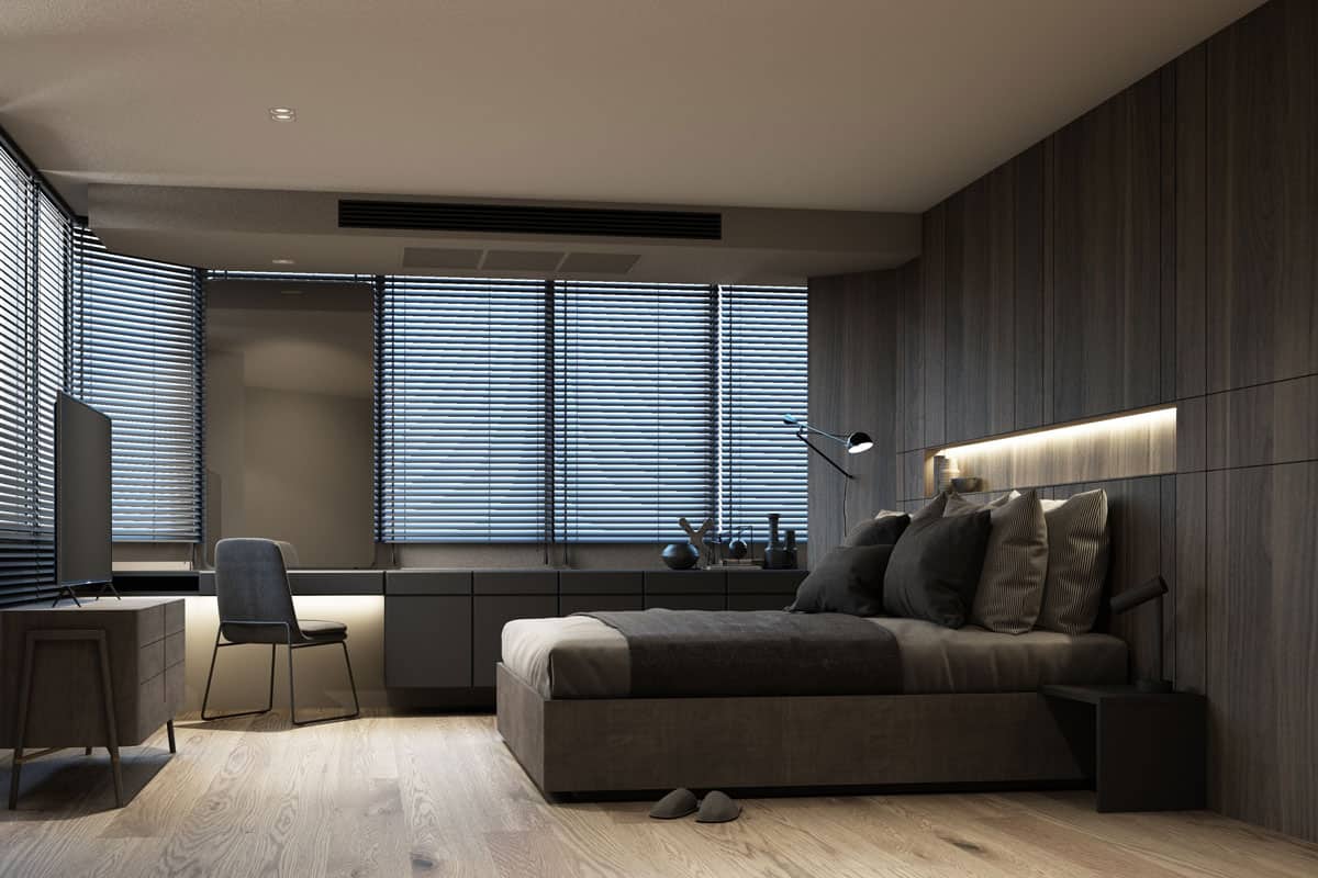 photo of a interior-design-apartment-dark-tones-minimal