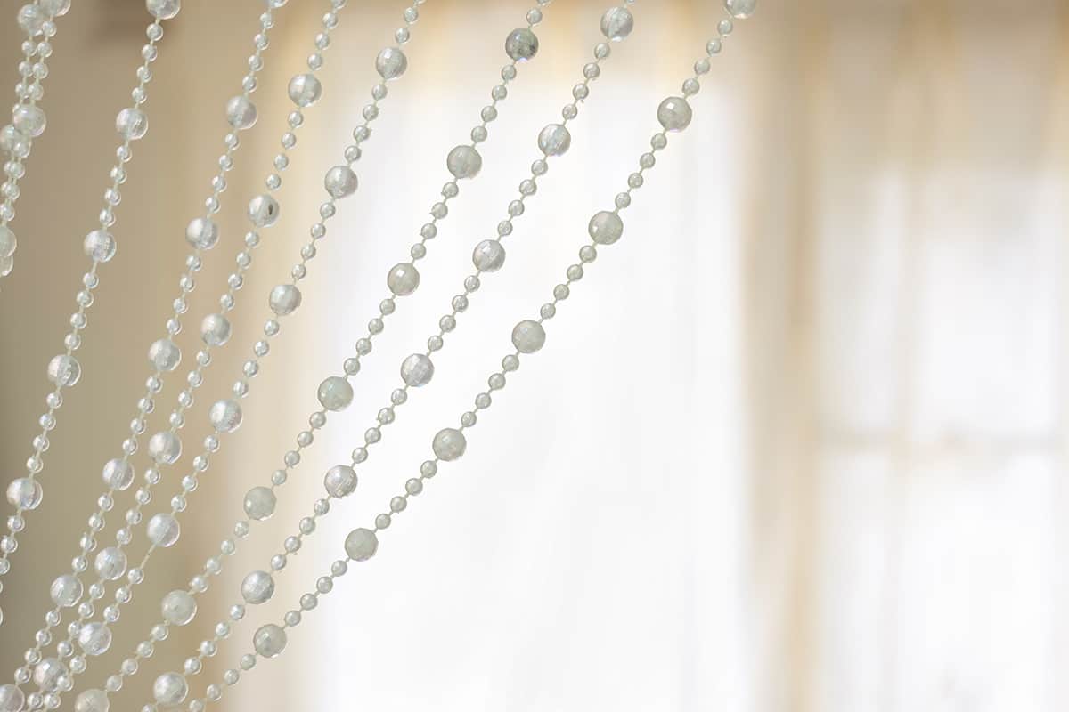 Luxury curtains pearl